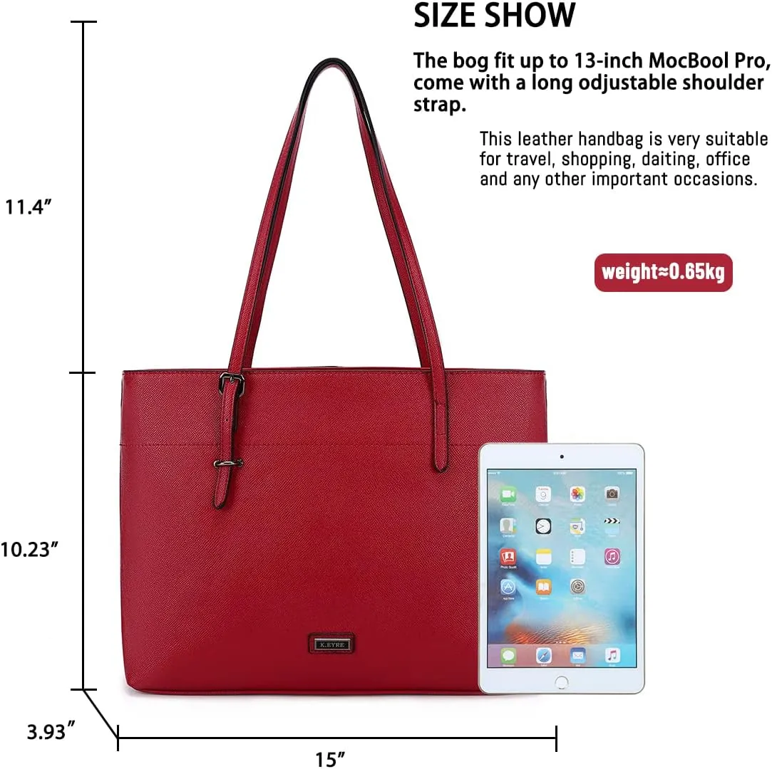 Women's Soft Faux Leather Tote Bag Purse Handbags Wallet Tote Shoulder Bag Purse Large Capacity