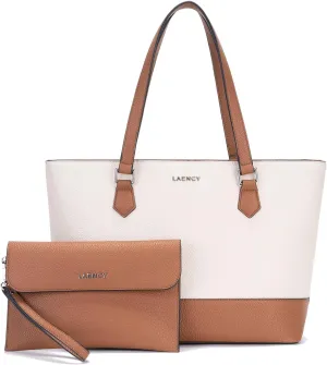 Women's Tote Bag - Large Capacity Faux Leather Handbag, Zipper Closure, Ideal for Business and Everyday Use