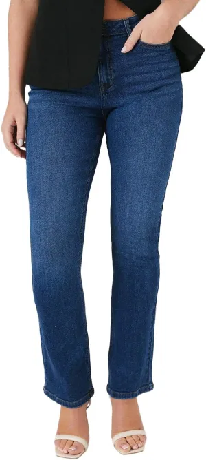 Womens/Ladies Comfort Stretch Bootcut Jeans (10 US R) (Mid Wash), Mid Wash, 10 US R