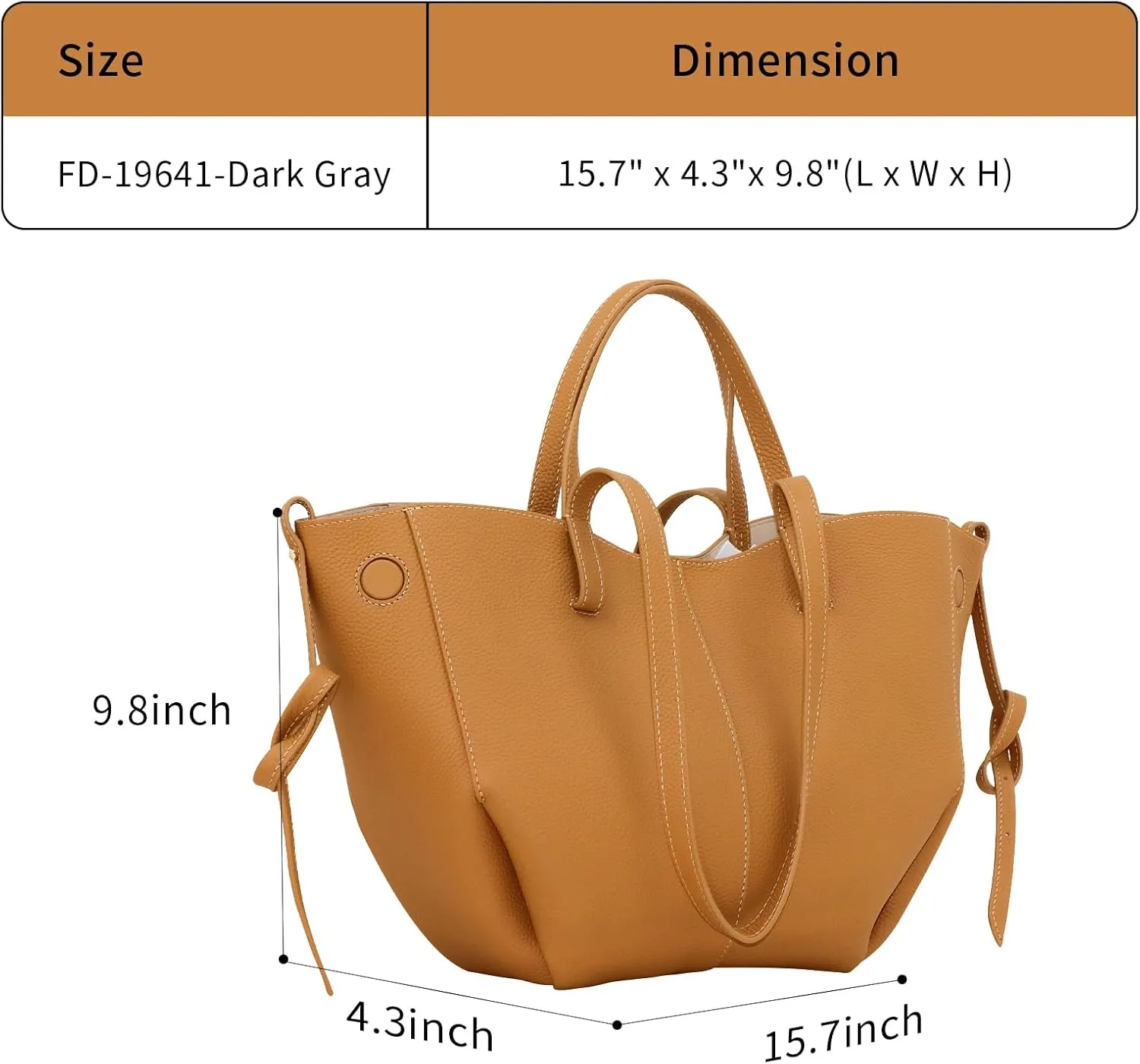 Work Bag Faux Leather Tote Bag for Women Trendy Handbag Purse Fall Shoulder Bag with Magnetic Closure