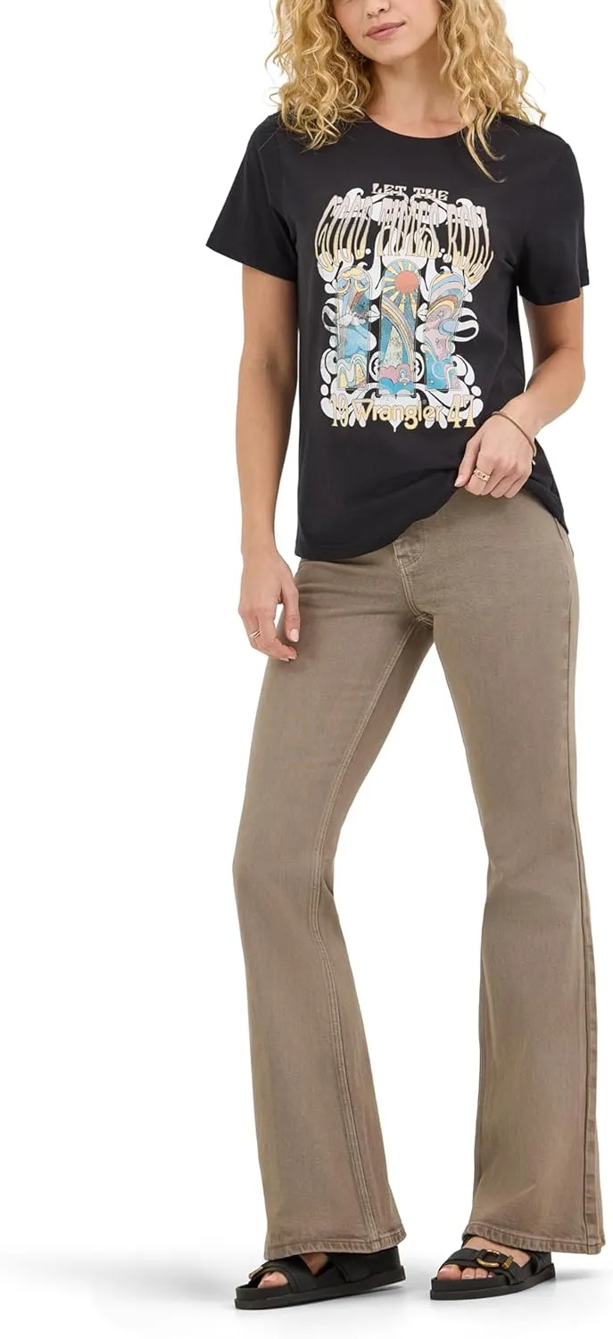 Wrangler Women's High Waisted Fierce Flare Jean