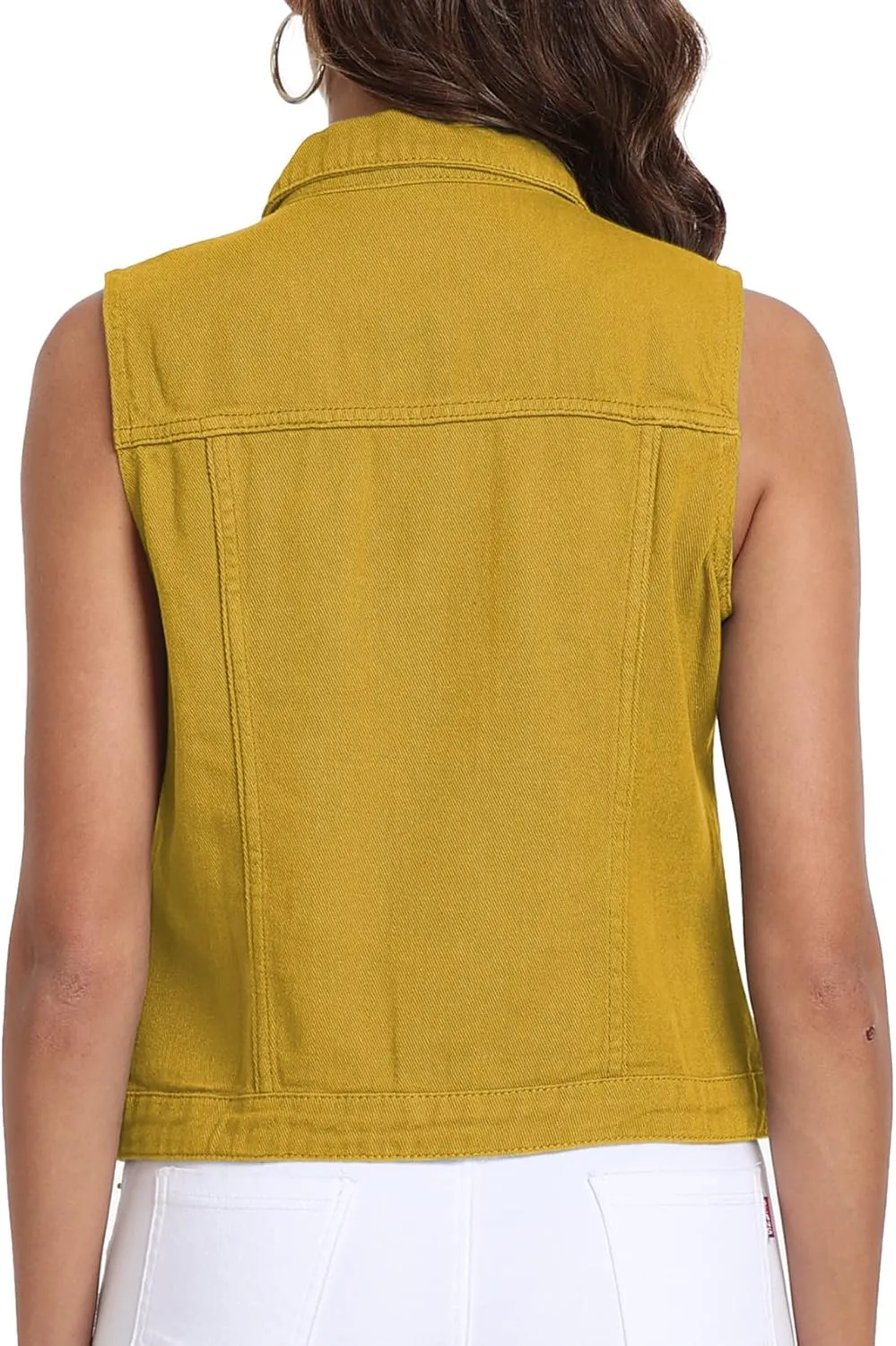 Xeoxarel Women's Denim Vest, Sleeveless Jean Jacket (XS-XXL)