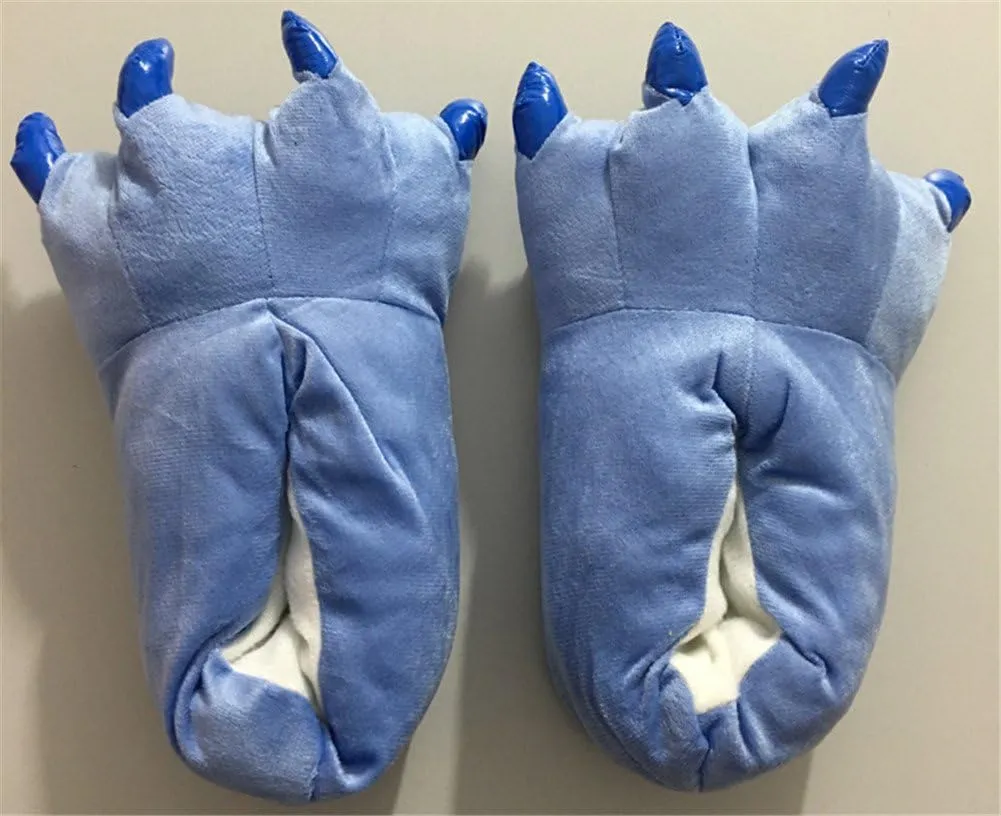 YESBOR Unisex Plush Paw Claw House Slippers Animal Costume Shoes
