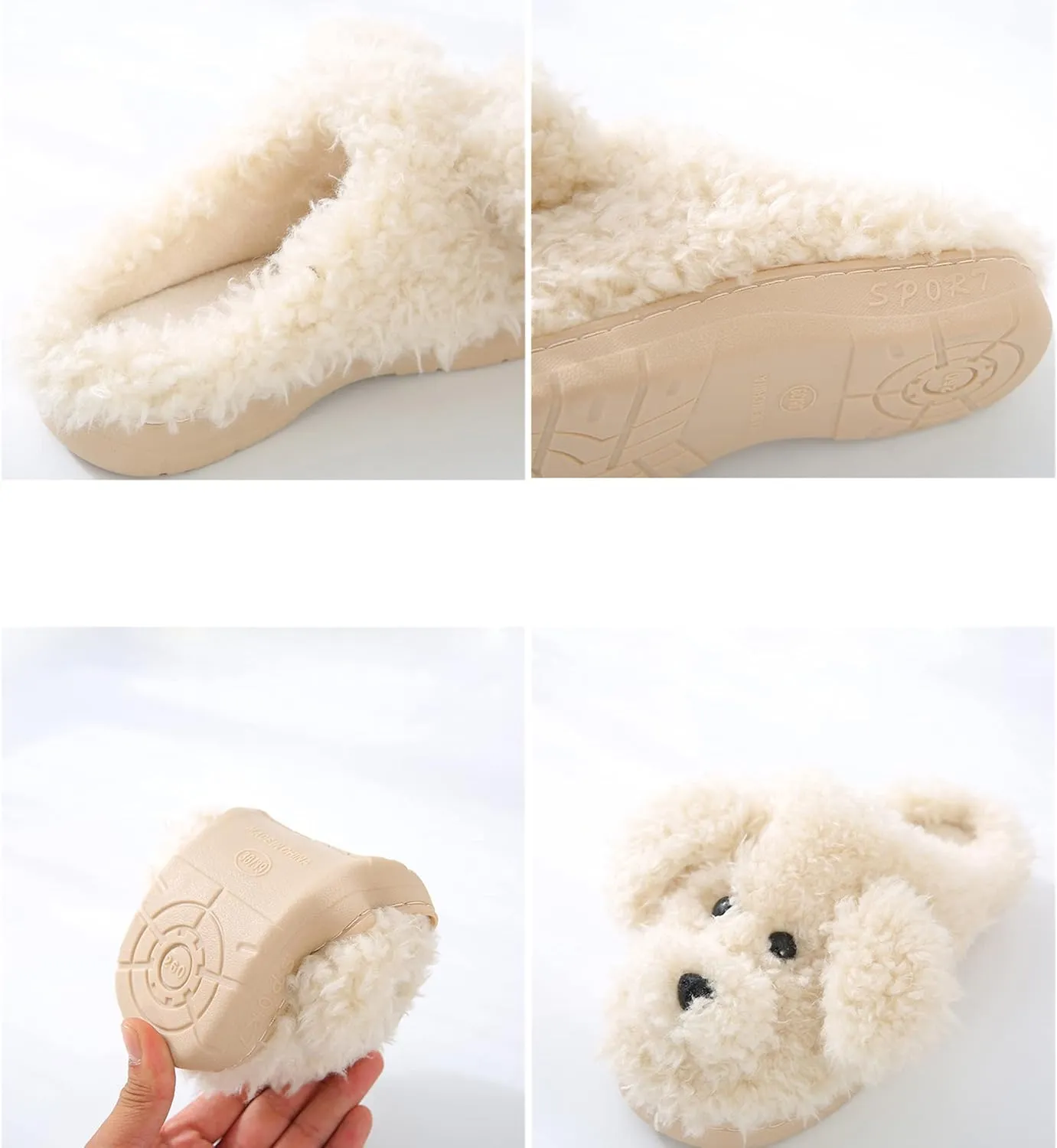 YILANLAN Women's Cartoon Animal Dog Home Cute Slippers - Warm Winter Slippers