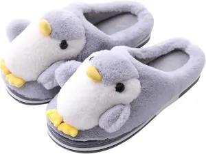 YILANLAN Women's Penguin Plush Warm Animal Home Cute Slippers