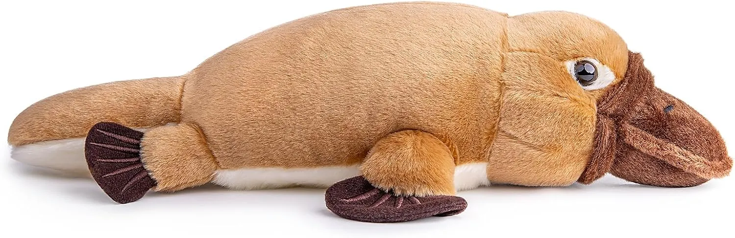 ZHONGXIN MADE Platypus Plush Toy - Lifelike Soft Platypus Stuffed Animal, 15in Realistic Simulation, Unique Plush Gift for Kids