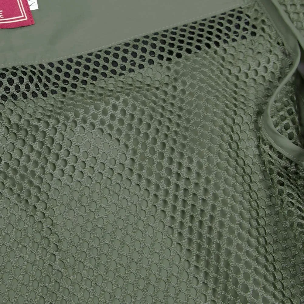 Ziker Women Mesh Breathable Outdoor Quick Dry Safair Cargo Fishing Travel Vest with Multiple Pockets